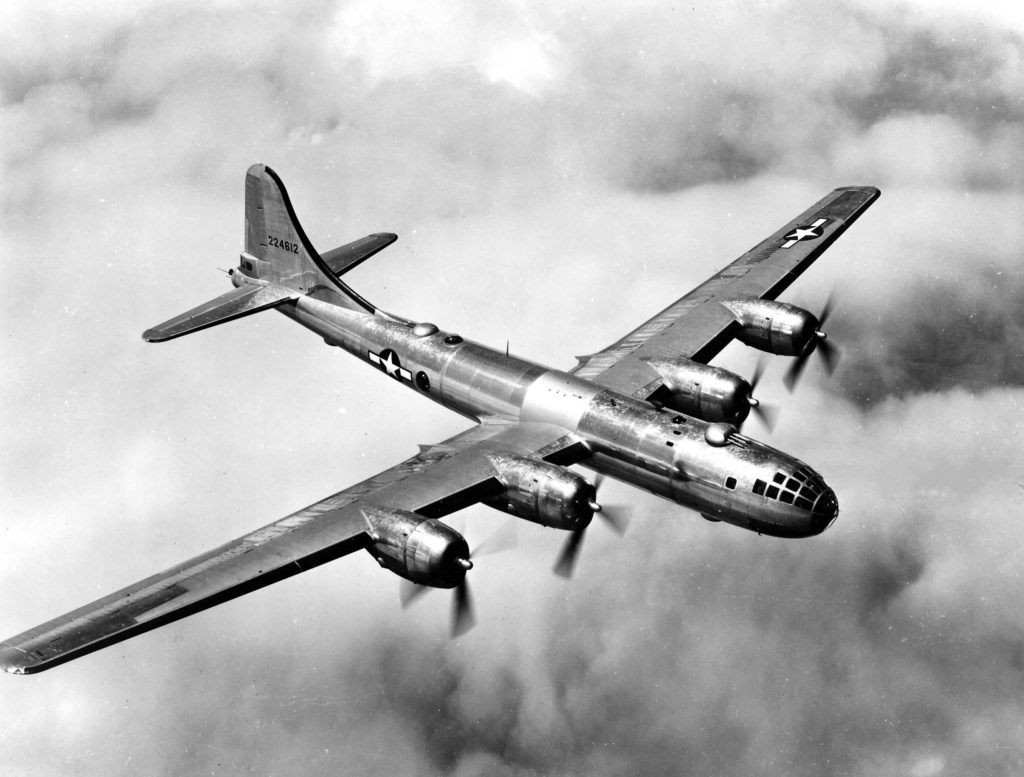 flying Boeing B-29 Superfortress