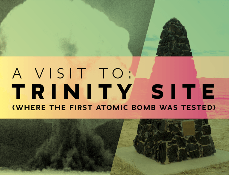A visit to Trinity Site (where the first atomic bomb exploded )