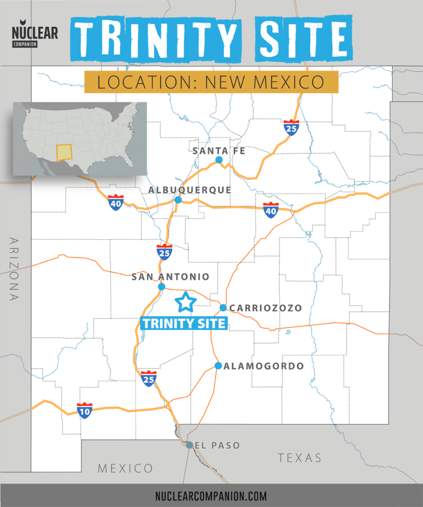 Trinity Site location in New Mexico