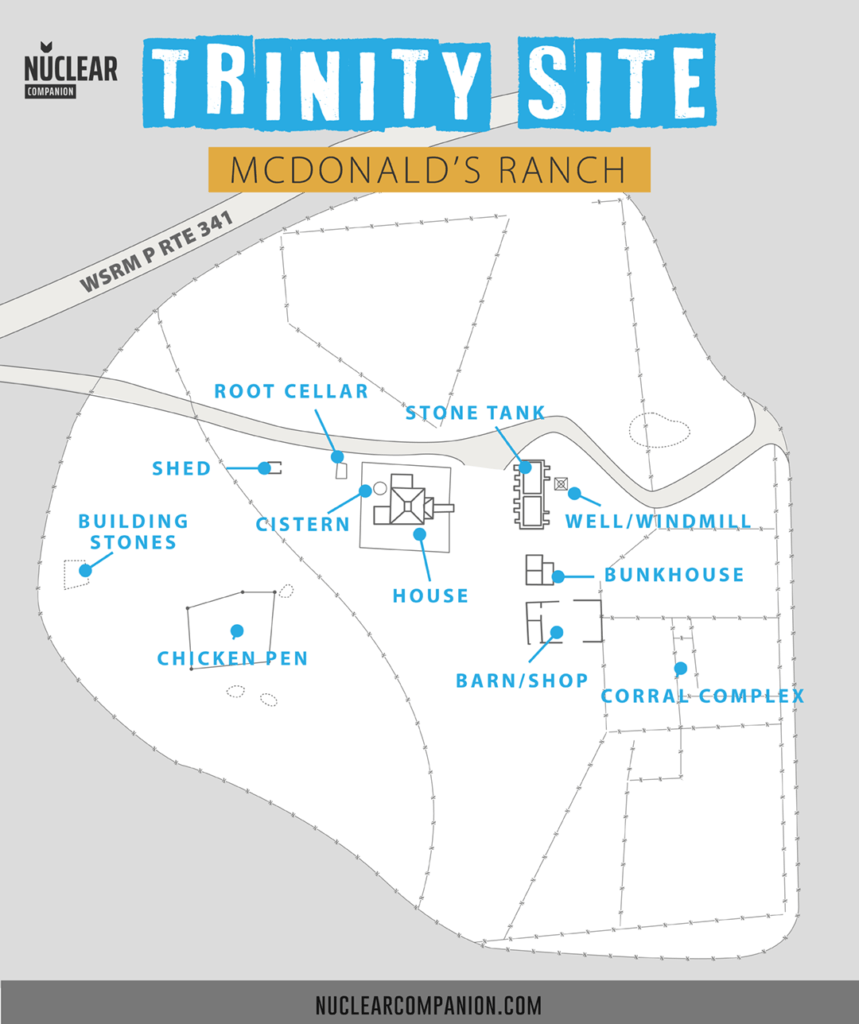 Trinity SIte McDonald Ranch Map