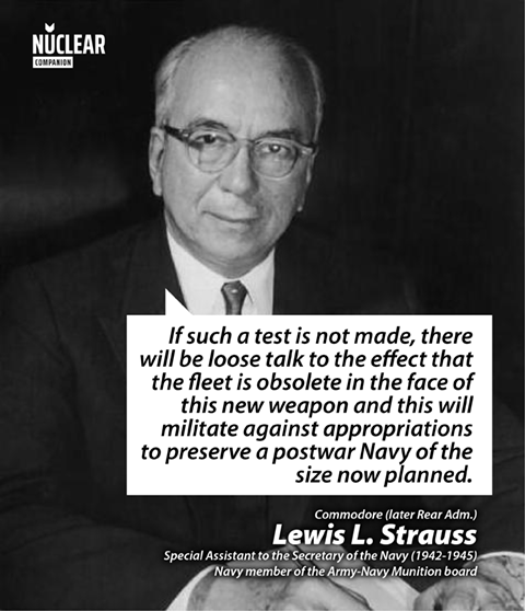 Lewis Strauss operation crossroads quote
