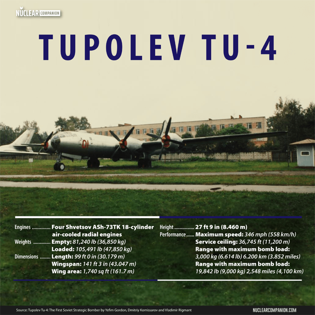 Tupolev Tu-4 specification