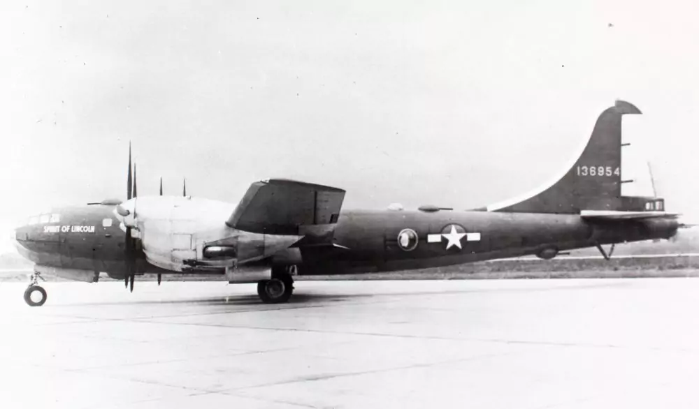 YB-29 superfortress with Allison V-170 engines