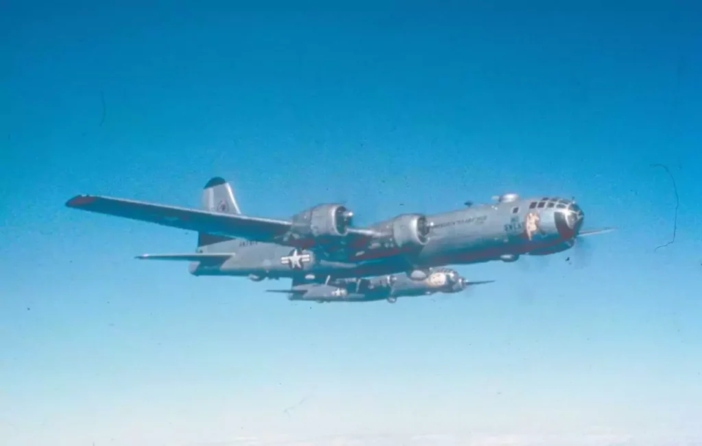 B-29 bombers conducting a daytime mission over North Korea in 1950
