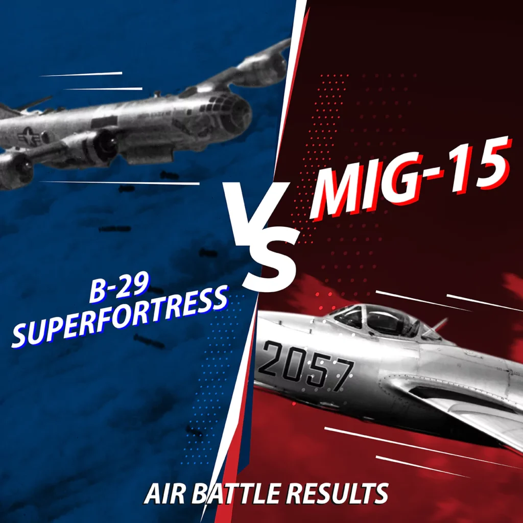 B-29 Superfortress vs Mig-15: Air Battle results