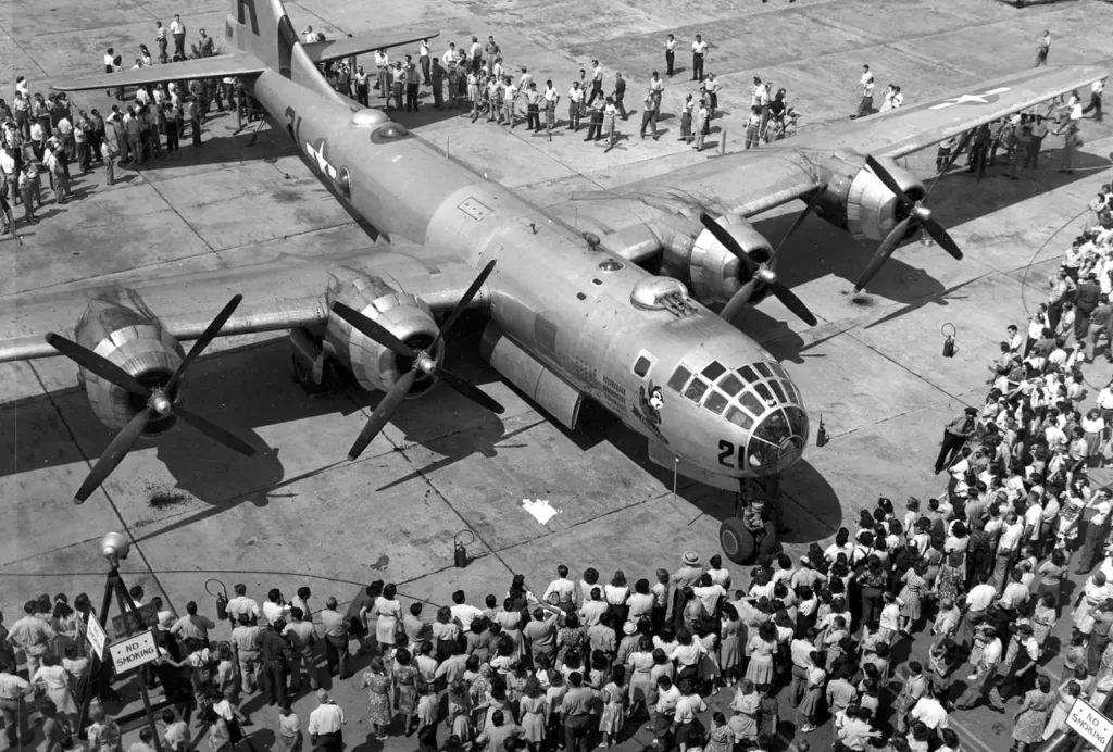 A Boeing B-29 at the Boeing Plant No. 2, 1945