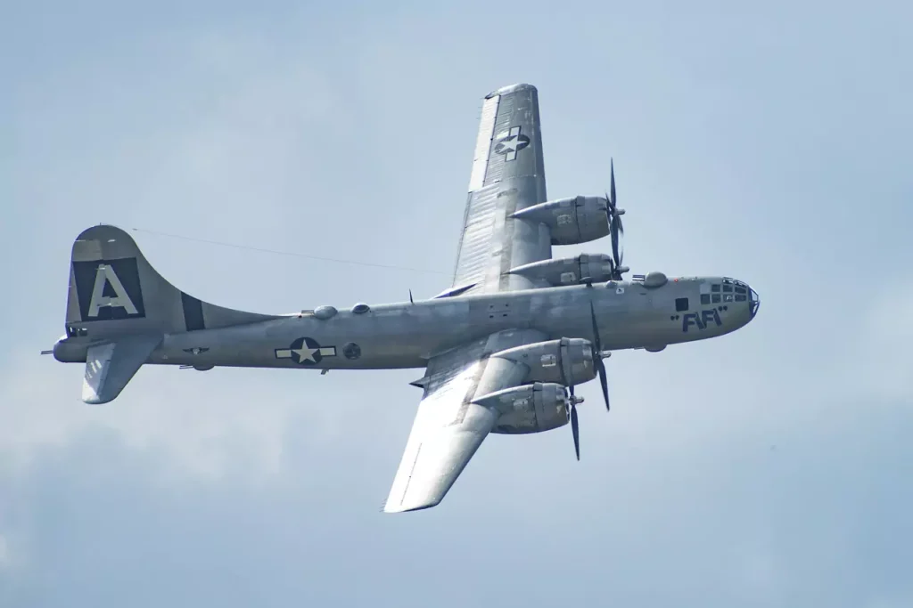 B-29 “FiFi” flying at the Joint Base San Antonio Air Show and Open House Nov. 4, 2017 