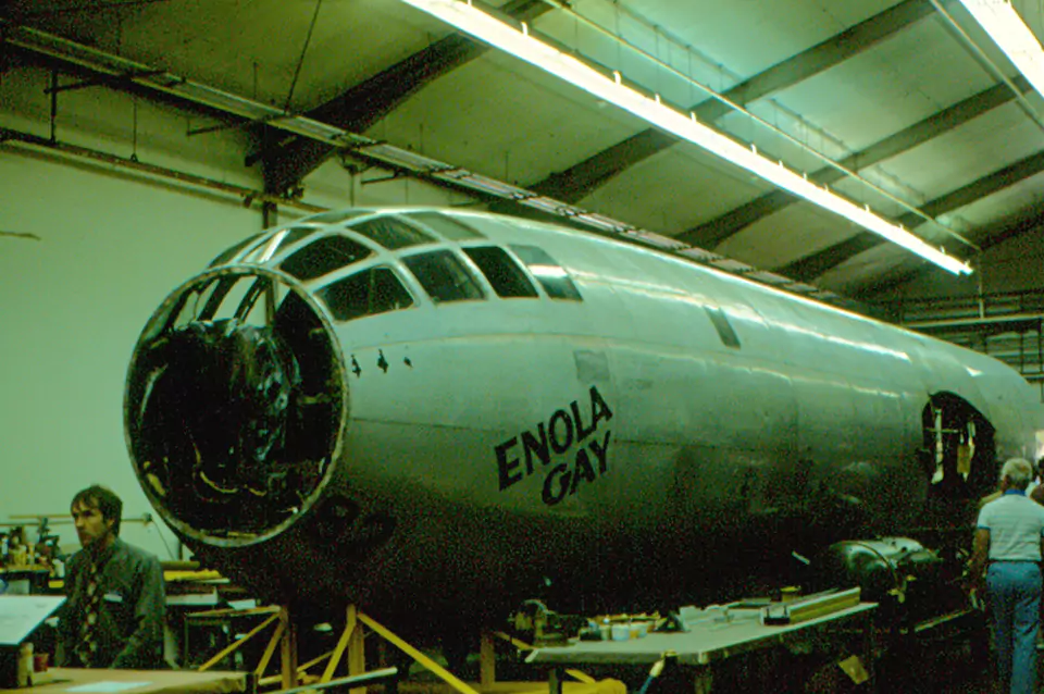 B-29 Enola Gay restoration 1986
