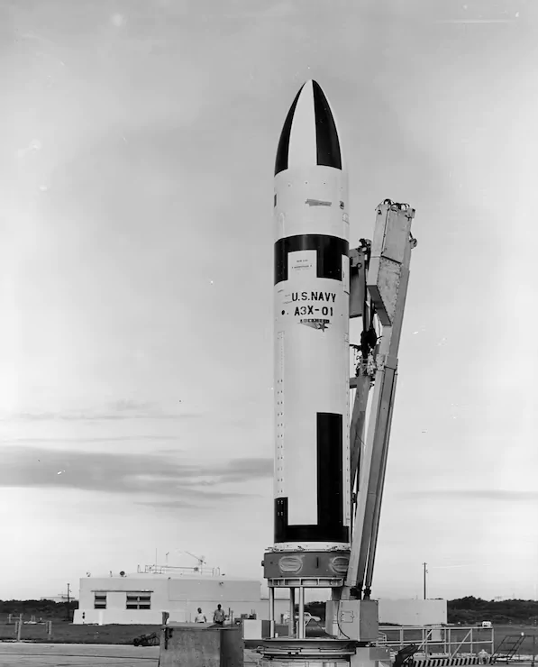 A3X-01 prototype at the launch pad in Cape Canaveral.