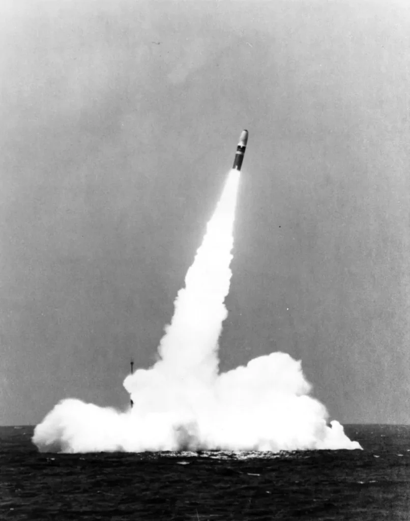 First underwater launch of a Trident C-4 missile from USS Francis Scott Key (SSBN-657)