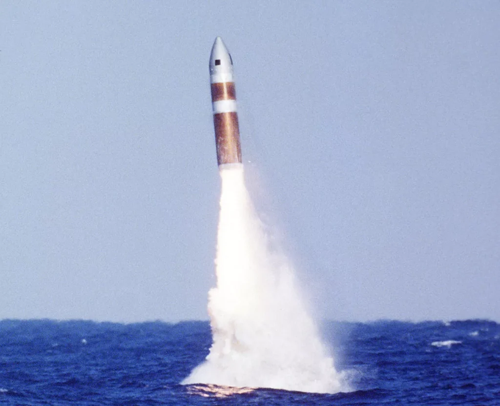 Poseidon C-3 (UGM-73A) launched from the submarine USS ULYSSES S. GRANT (SSBN-631) on May 26, 1979