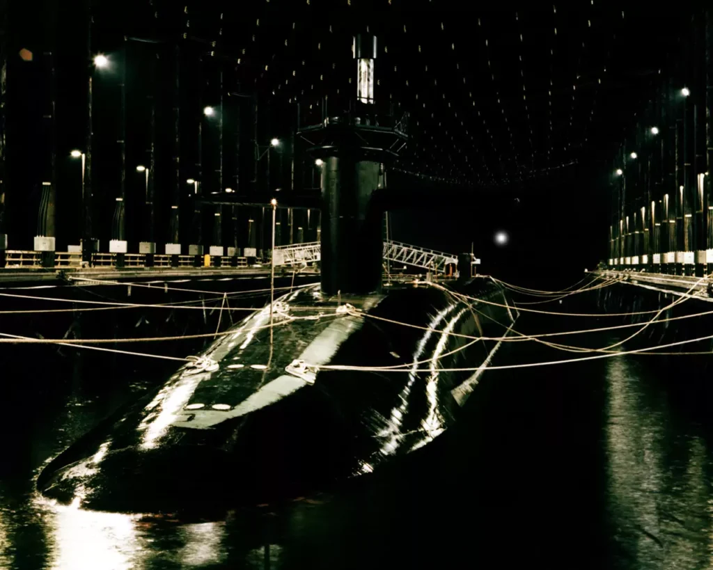 uss ohio ssbn 726 docked magnetic silencing facility bangor